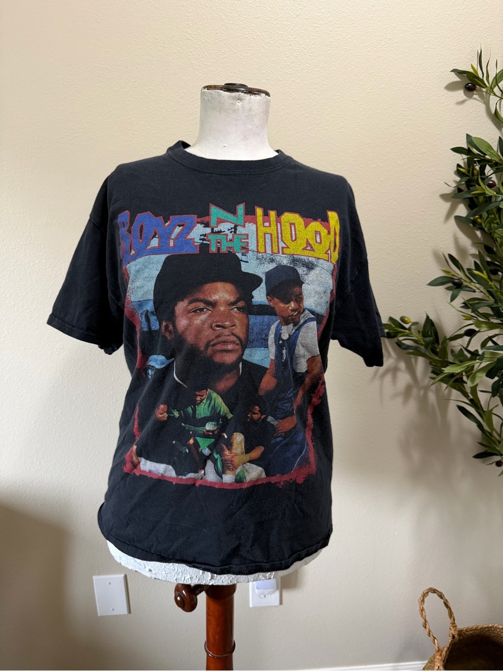 Ripple Junction Black Boyz N The Hood Logo Tee
